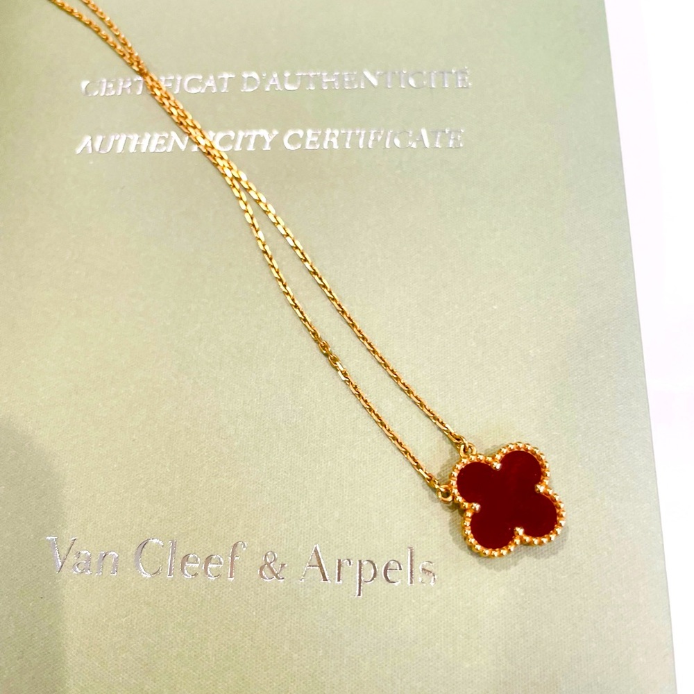Van Cleef & Arpels Red and Gold Necklace